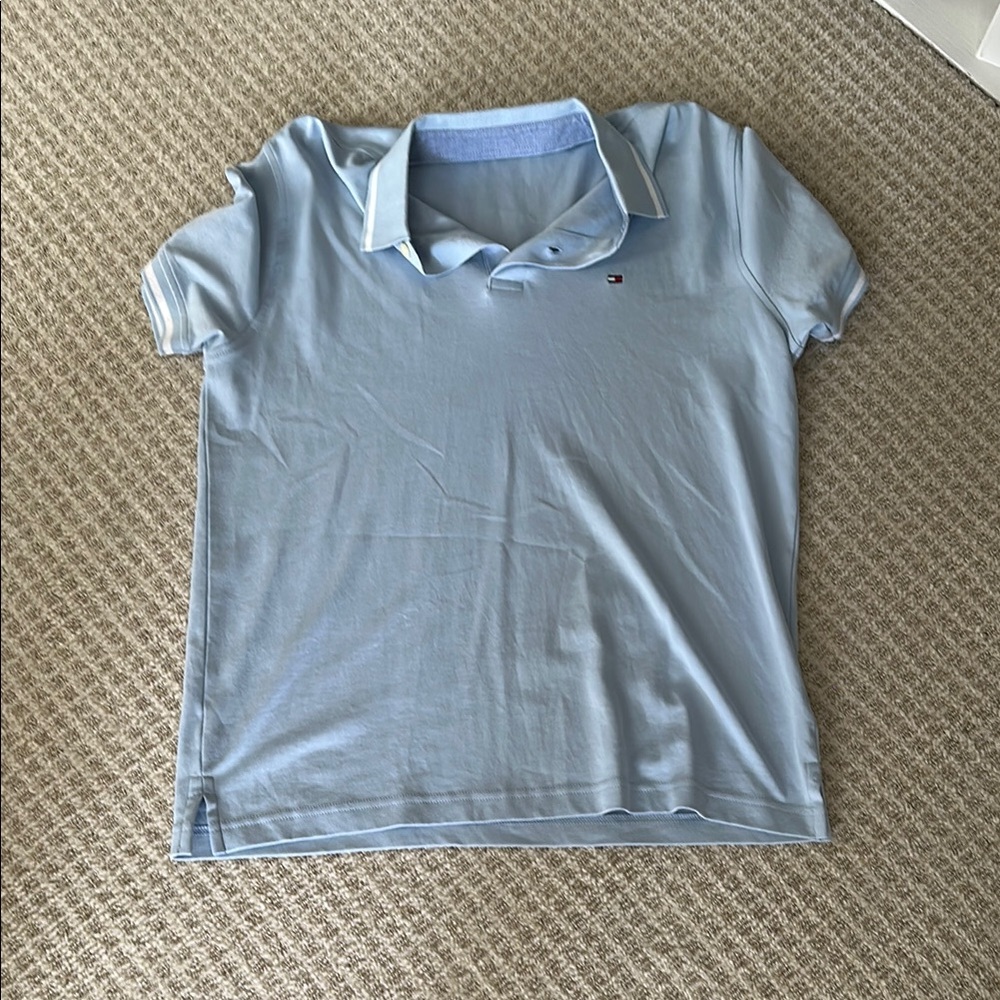 Light Blue Mens Polo Shirt
